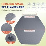 Pawaboo Small Animals Playpen with Pad Waterproof Portable Cage Tent Green Grey view 5