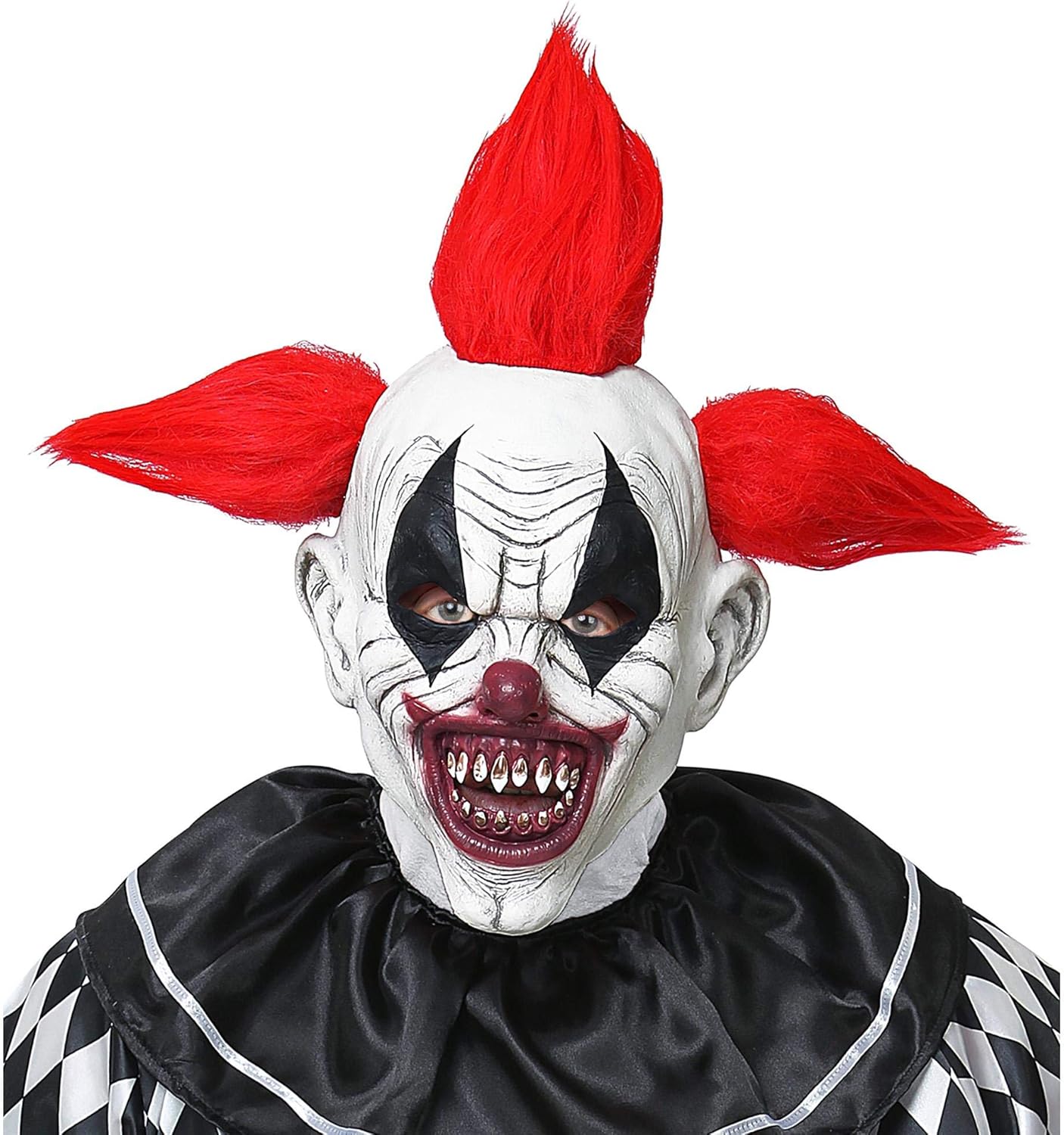 Widmann Horror Clown Full Head Mask W/hair, Multicoloured