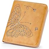 KITEVIUN Small RFID Wallet Women Ultra Thin Slim Womens Wallet Mini Compact Bifold Pocket Ladies Wallets for Women YELLOW