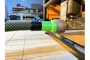 ToolCurve's hose adapter compatible with Festool 27mm hose to Dewalt, Milwaukee & Ridgid 2 1/4 Table Saws