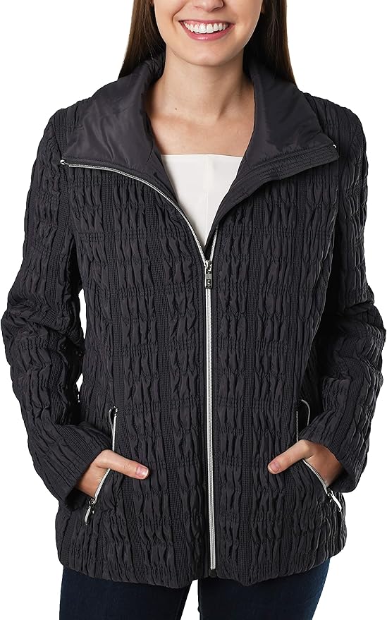 Anne Klein Women's Quilted Jacket Amazon.ca Clothing & Accessories