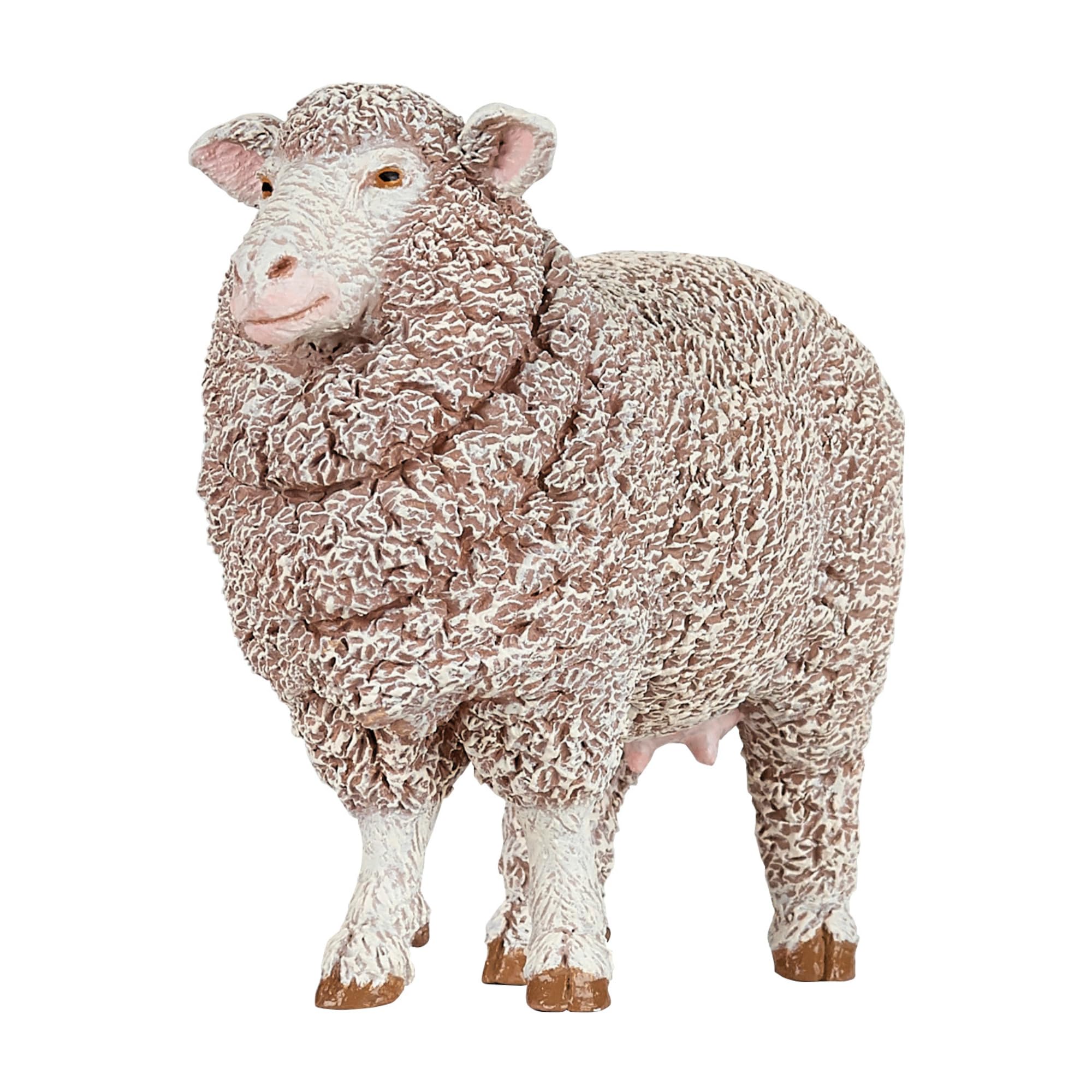 Papo - Realistic Merino Ewe Figure - Ages 3+ - Farm Life Collection - Educational Play Farm Animals - Gift Idea Toy for Girls and Boys