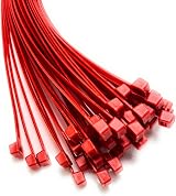 On1shelf Cable Ties 450mm x 4.8mm 22.2kg Red 200 Pack Nylon Zip Ties view 2