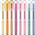DIVERSEBEE Bible Highlighters and Pens No Bleed, 8 Pack Assorted Colors Gel Highlighters Set, Cute Bible Markers Study Journaling School Supplies and Accessories (Vintage)