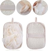 mikimini Bath Mitt 2 in 1 Exfoliating Loofah Sponge Mesh Brush Women 1 Pack view 3