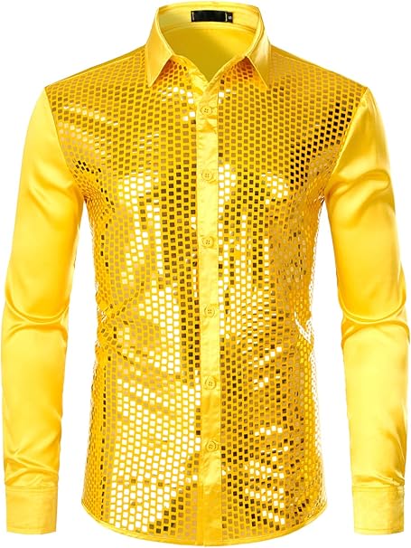 Amazon Co Jp Zeroyaa Shirt メンズ Us サイズ Large カラー ゴールド 服 ファッション小物