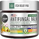 Puriya Clinically Proven Antifungal Cream for Skin Fungus, Extra-Strength Athletes Foot Cream Treatment, Jock Itch, Ringworm Treatment for Humans, Anti Fungal Itchy Skin Relief with Tea Tree Oil