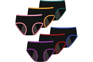 Nalwort Teen Girls Period Panties Cotton Leakproof Menstrual Underwear for First Period Starter