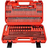 AMM 232-Piece Ultimate Screwdriver Bit Set, Cr-V Steel Impact Driver Bits, Includes Security, Drill, Nut Driver, Ratchet Wrench & Holder
