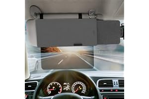 SAILEAD Polarized Sun Visor Sunshade Extender for Car with Polycarbonate Lens, Anti-Glare Car Sun Visor Protects from Sun Glare, Snow Blindness, UV Rays, Universal for Cars, SUVs