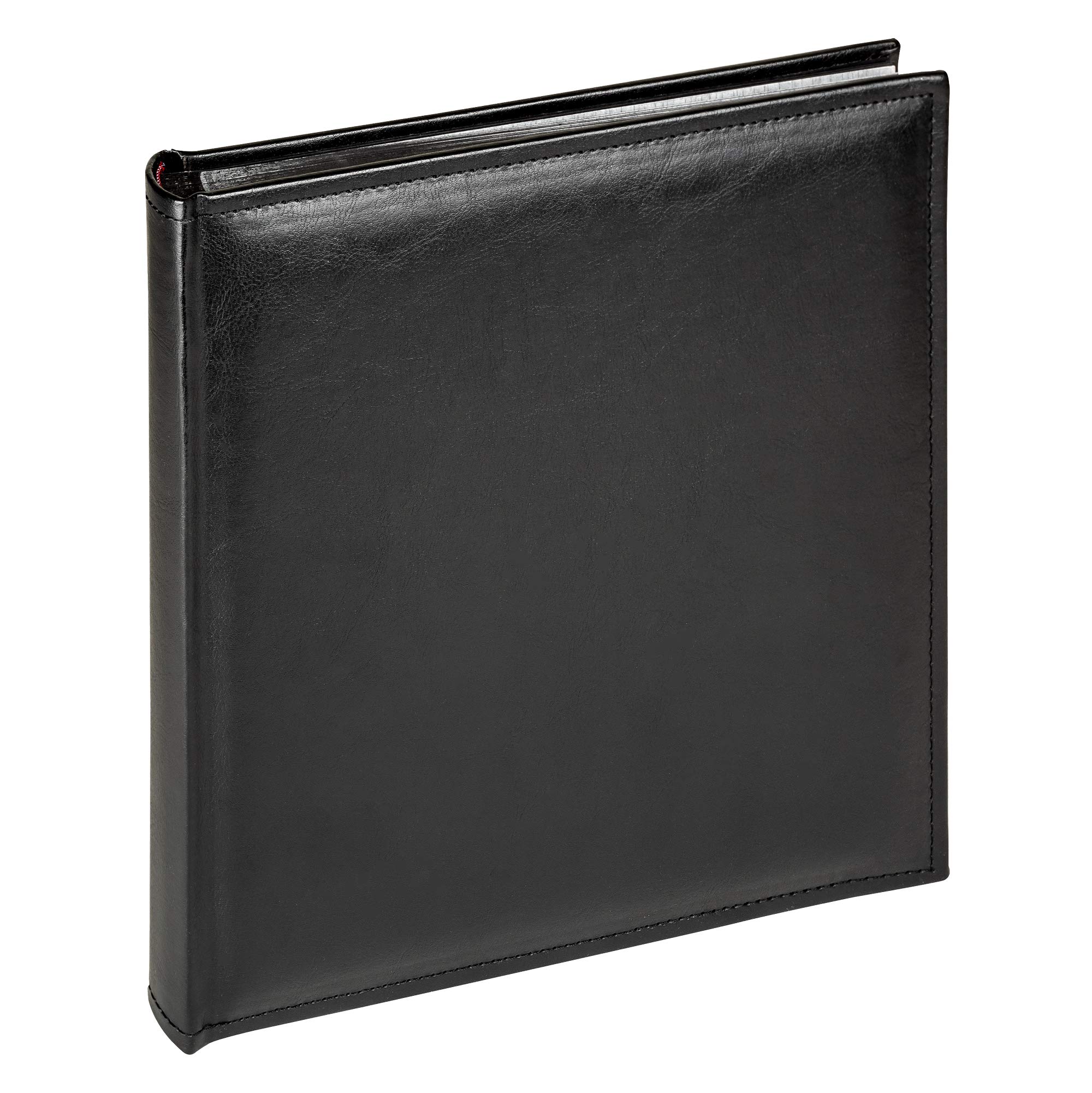 walther Design Photo Album Black 26 x 25 cm Imitation Leather with All-Round Stitching, Deluxe FA-183-B — image 1