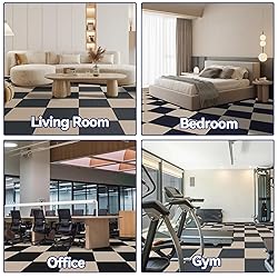 CUCOS Carpet Tiles Peel and Stick, Squares Carpet