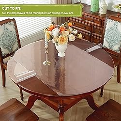 OstepDecor Frosted Round Table Cover Protector, 58