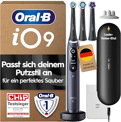 iO Series 9 Elektrische Zahnbürste, Schwarz