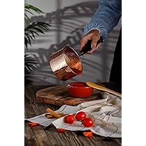 Amazon.com: DEMMEX Copper Saucepan, 1mm Thick Solid Uncoated