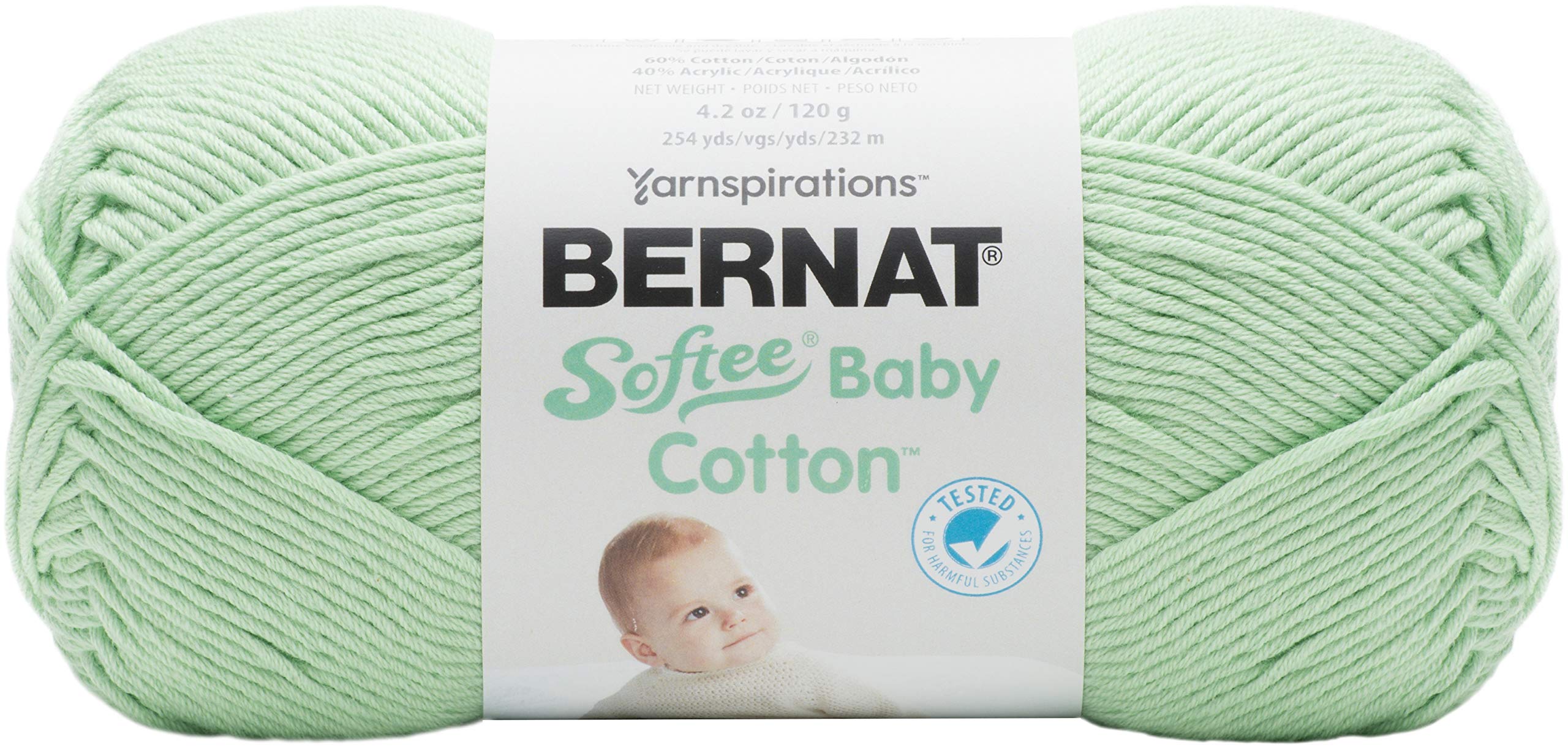 Bernat Softee Baby Cotton - Jade Frost, 120g, Green — image 1