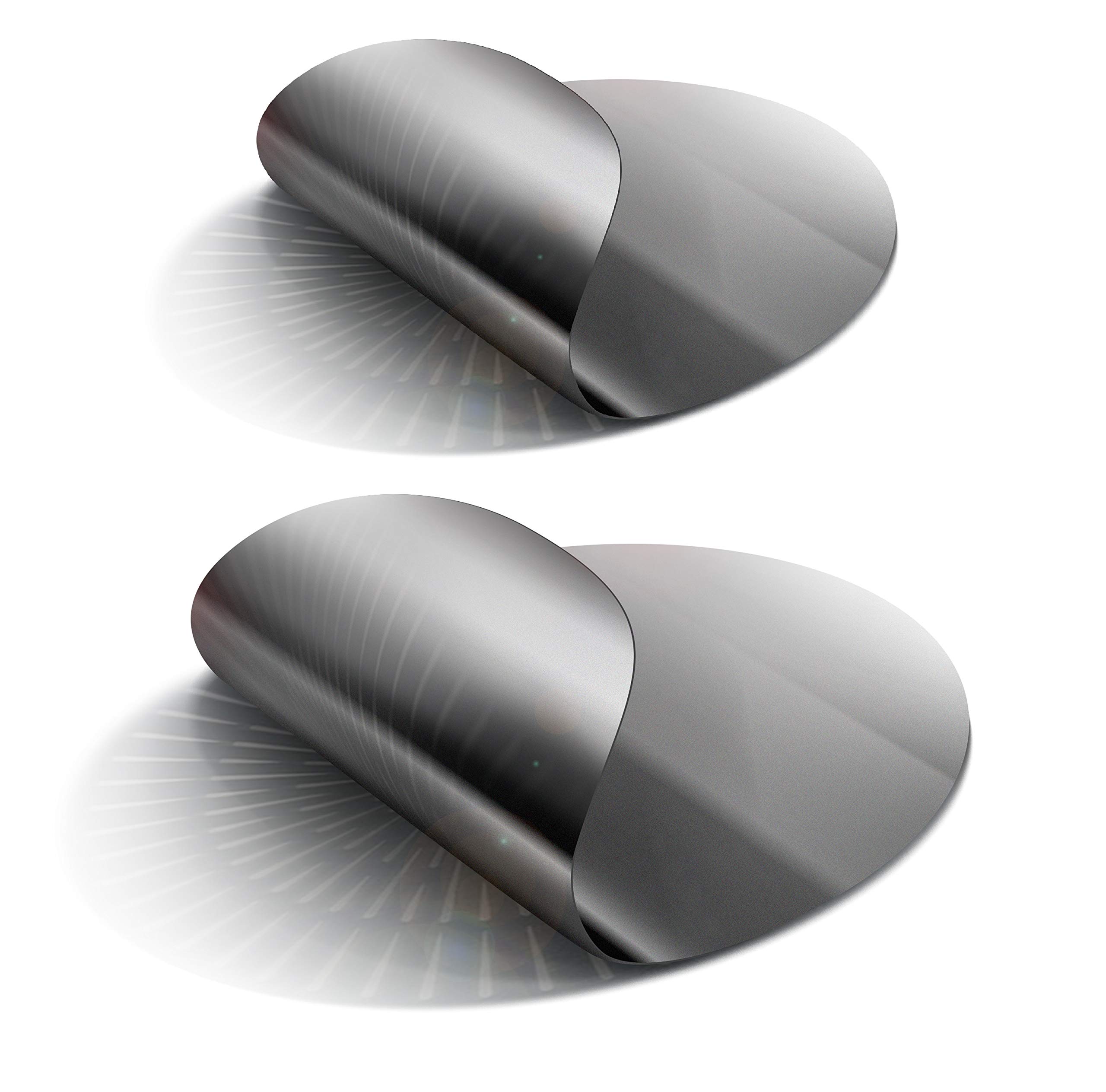 Grill Foil Frying without Fat, Diet, 24 cm Pan Protection for Clean Roasting, BPA & PFOA Free, Pan Wonder, Healthy Cooking, Diet & Fitness Muscles Body Building Clean Pan, Black , Set 1 ( 2er Pack Bratfolie 2 x 24 cm)