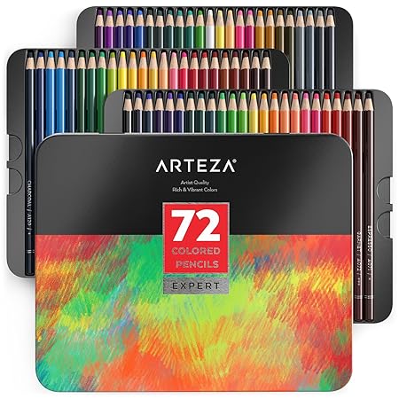 Arteza Professionelles Farbstift-Set | Farben Mischen Wie Ein Profi | Lebendige Kunstwerke Mit Leichtigkeit | Farbechtes Medi