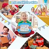 Kikidex Magnetic Drawing Board for Toddlers 8.7in Doodle Learning Blue view 7