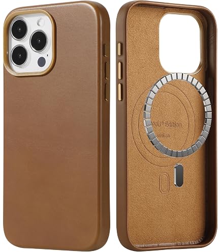 Amazon.com: Luner - for iPhone 16 Pro Leather Case - Premium Vegan