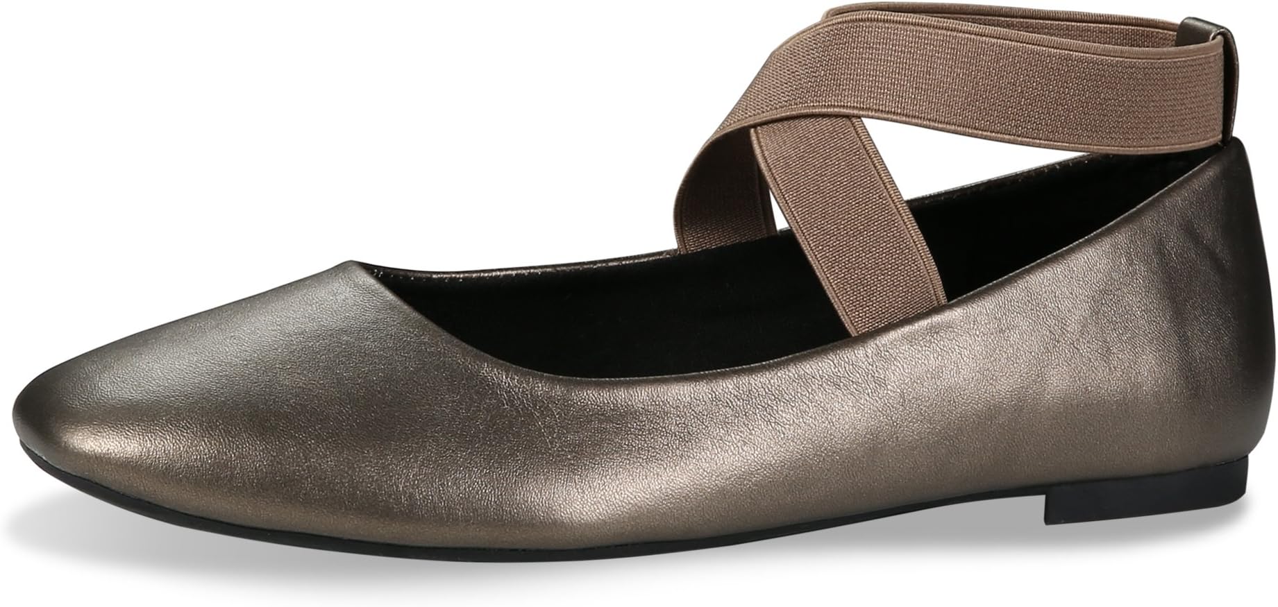 CINAK Women's Ballet Flats- Comfortable Classic Shoes Black Ballerina Walking Elastic Crossing Straps