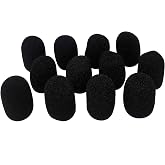 Tetra-Teknica XFFZDP-BLK Lapel &amp; Headset Microphone Windscreen, Color Black, One Dozen Pack