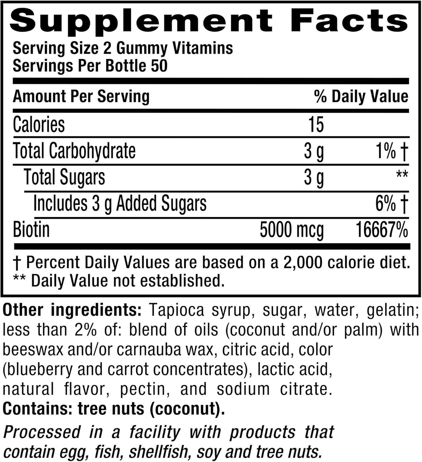 Vitafusion Extra Strength Biotin Gummies: Health & Personal Care