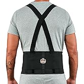 Ergodyne ProFlex 1650 Back Support Belt, 7.5" Elastic, Adjustable, Removeable Straps, Large