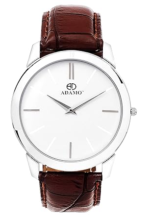 Slim Analog White Dial Unisex Watch - AD6472BR01