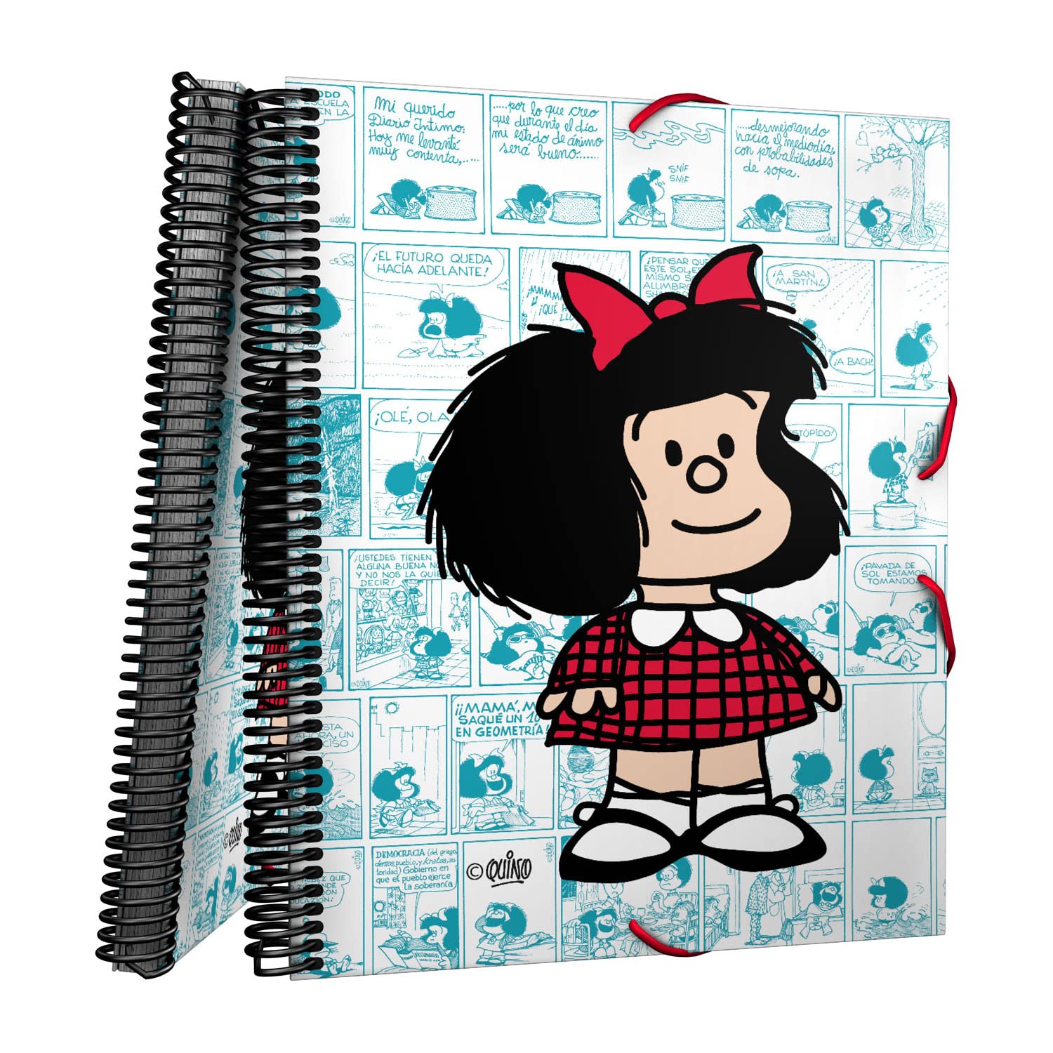 Grafoplás | Folder Plastic Sleeves | A4 | 30 Transparent Linings | With Spiral | Flexible Covers | Bullet Mask