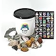 Crystal Mining Bucket - Essential Kit for Hobbyists and Collectors - 3 lbs of Rich Geological Exploration
