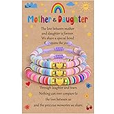 BOCHOI 2/3/4Pcs Mother Daughter/Son Bracelets Mom and Daughter/Son Gift Mommy and Me Matching Heart Dinosaur Bracelets Christmas Birthday Gifts