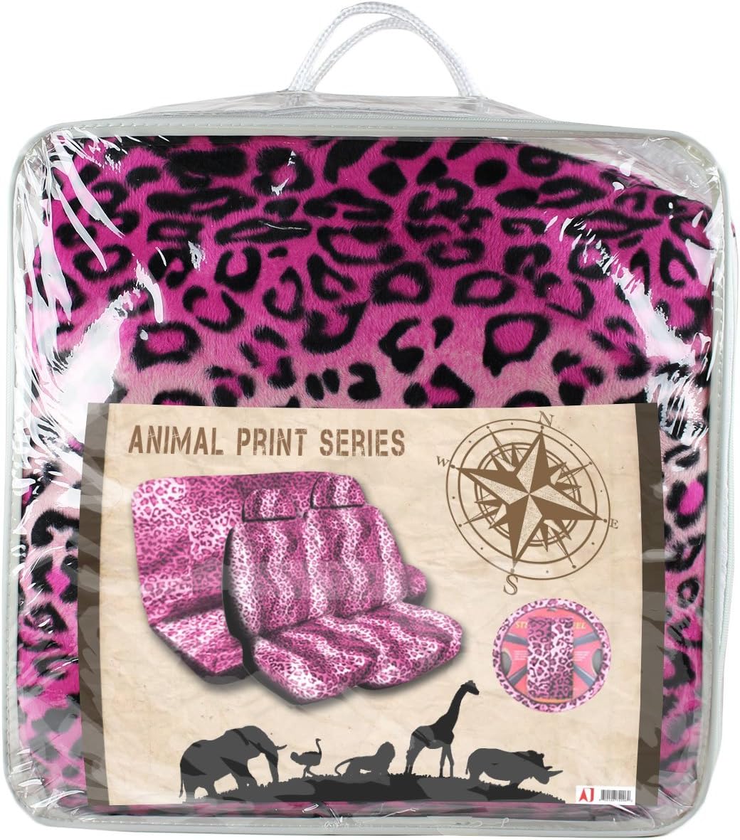 Best leopard pink seat covers
