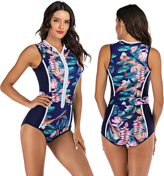 Amazon Haimeilaike レディース ワンピース ラッシュガード スイムウェア Uv保護 サーフィン 水着 Us サイズ Large ワンピース 通販