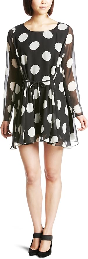 クルーン ア ソング Croon A Song Kikka ドレープ シフォン ワンピース Kke 5302 A 099 マルチ 38 ワンピース チュニック 通販 Amazon