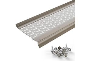 Waterlock Micromesh 5 inch Gutter Guards Leaf Protection, 100 Feet Clay, Stainless Steel Mesh, Aluminum Gutter Covers, Contractor Grade Gutter Guard from Manufacturer