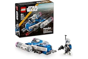 LEGO Star Wars: The Clone Wars Captain Rex Y-Wing Microfighter Building Set, Collectible Star Wars Y-Wing Toy for Kids with Captain Rex Minifigure, Star Wars Gift for Boys & Girls Ages 6 and Up, 75391