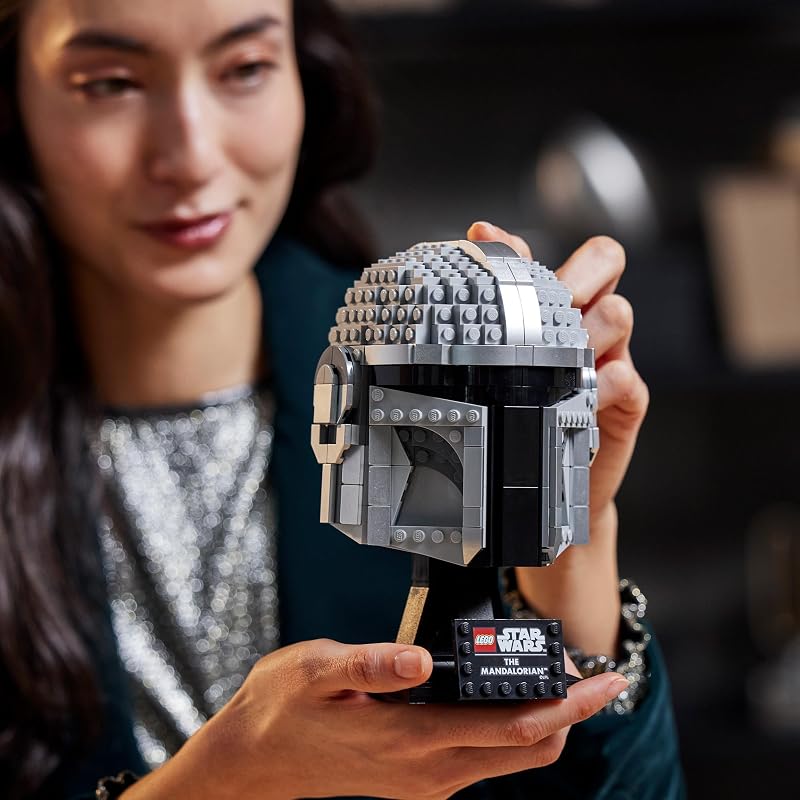 Star Wars Mandalorianer Helm Modell, Sammlerstück Zimmer-Deko und EIN tolles Geschenk für Erwachsene, Bausatz, Männer, Frauen, Mama, Papa, Sammler-Geschenkidee 75328 — Foto 8 von 8