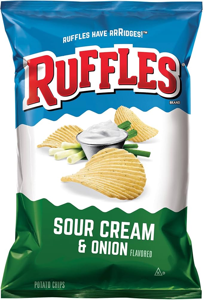 ruffles sour cream \u0026 onion (pack of 