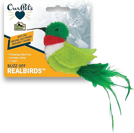 squeaky bird cat toy