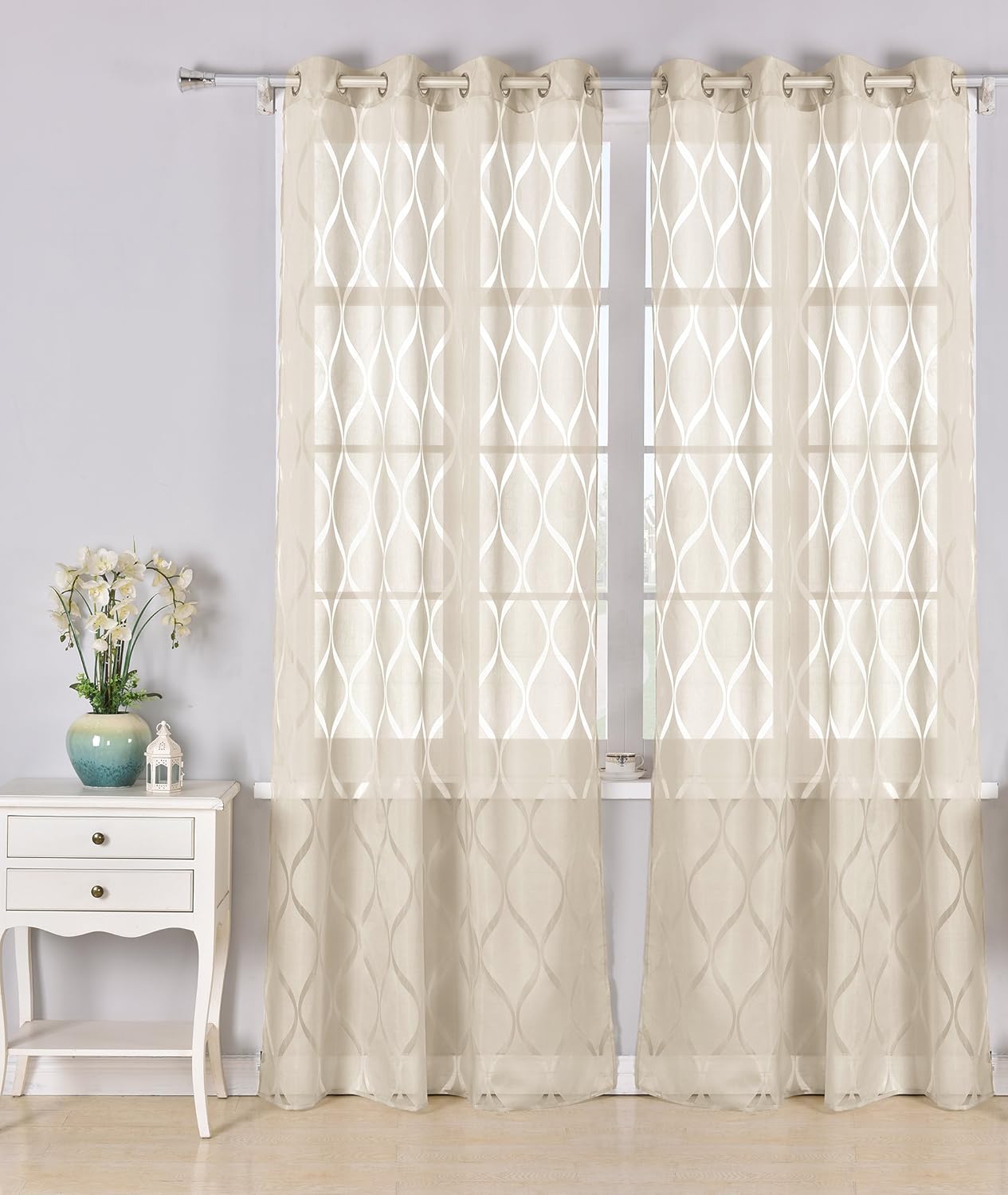 Modelo Matilda PimpamTex Cortina traslúcida con 8 ollao 1 Unidad X