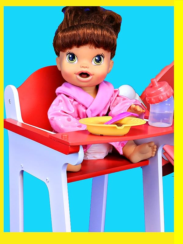 Watch Baby Alive FURNITURE With Doll Bed KidKraft High Chair & Crib