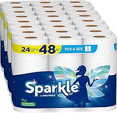 Sparkle® Pick-A-Size® Paper Towels, 24 Double Rolls = 48 Regular Rolls