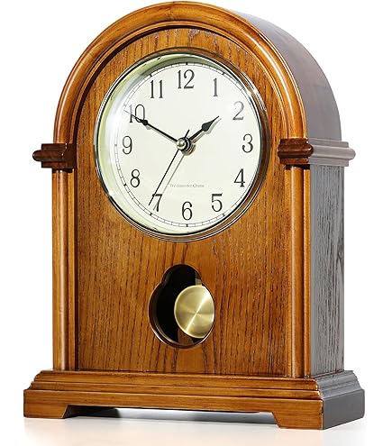 Amazon.com: SEIKO Sayo Mantel Clock , Brown : Home & Kitchen