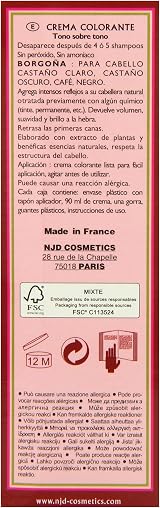 Henne Color Auburn Henna Hair Colouring Cream 90ml Natural Plant Based view 4