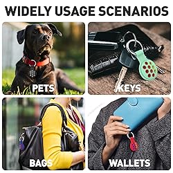 2 Pack Airtag Holder with Keychain, Soft Silicone