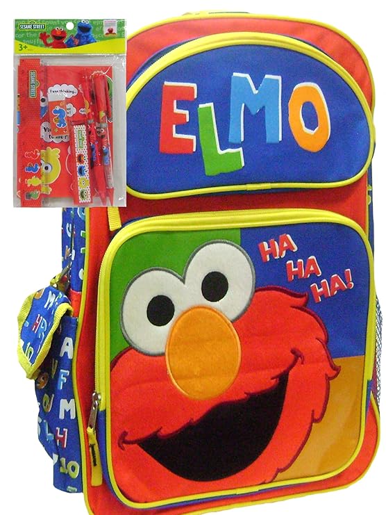 Elmo Adorable Backpack and Stationery Set Red Toys & Games