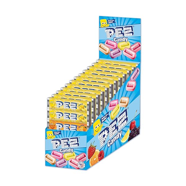 PEZ ORIGINAL FRUIT CANDY REFILLS, 6-COUNT ROLL, 0.29 OUNCE (PACK OF 12)