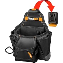 Set Di 6/12 Clip Di Ricambio Per Cintura Portautensili – Compatibili Con Borse TOU-CT-150 E TB-CT-150SP Modelli ClipTech