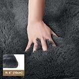EHEYCIGA Fluffy Small Dog Crate Bed Calming Anti Anxiety Plush Mat 60x45x7.5cm view 3